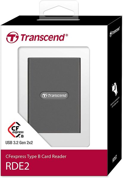 Кардрідер Transcend USB 3.2 Gen 2x2 Type-C CFexpress (TS-RDE2) TS-RDE2 фото