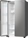Холодильник SBS Gorenje, 179х67х92см, 2 двері, 356( 191)л, А++, NF+, Інв. , Зона св-ті, Зовн. Диспл, матовий сірий (NRR9185EAXL)