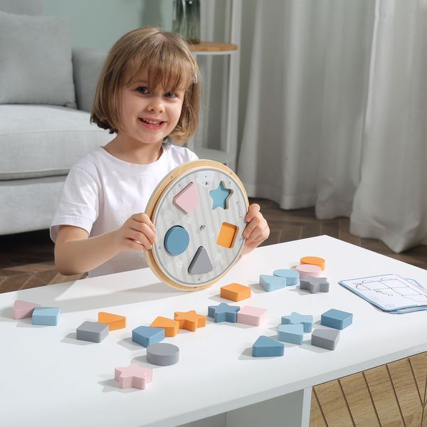 Дерев'яна гра-сортер Viga Toys PolarB Фігури (44050) 44050 фото