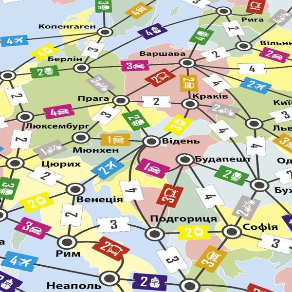 Настольная игра Путешествие по Европе Arial на укр. языке (910275) 910275 фото