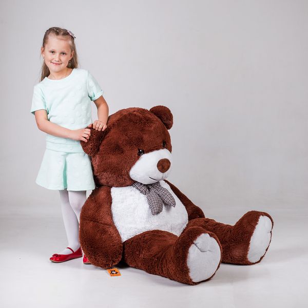 Большой плюшевый медведь с сердцем Yarokuz Джеральд 165 см Шоколадный (YK0061) YK0057 фото