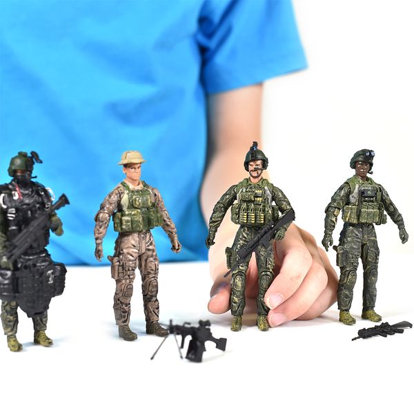 Игровой набор фигурок солдат ELITE FORCE — МОРСКИЕ КОТИКИ (5 фигурок, аксесс.) (101837) 101837 фото