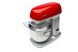 Кухонна машина Gorenje, 1000Вт, чаша-метал, корпус-метал, насадок-7, сріблясто-червоний