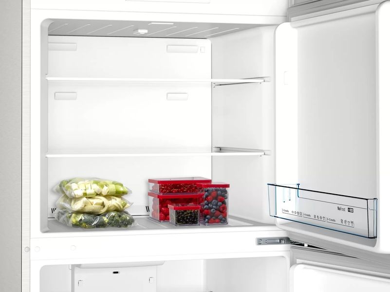 Холодильник Bosch з верxн. мороз., 186x70x75, xолод.відд.-335л, мороз.відд.-109л, 2дв., A+, NF, нерж (KDN55NL20U) KDN55NL20U фото