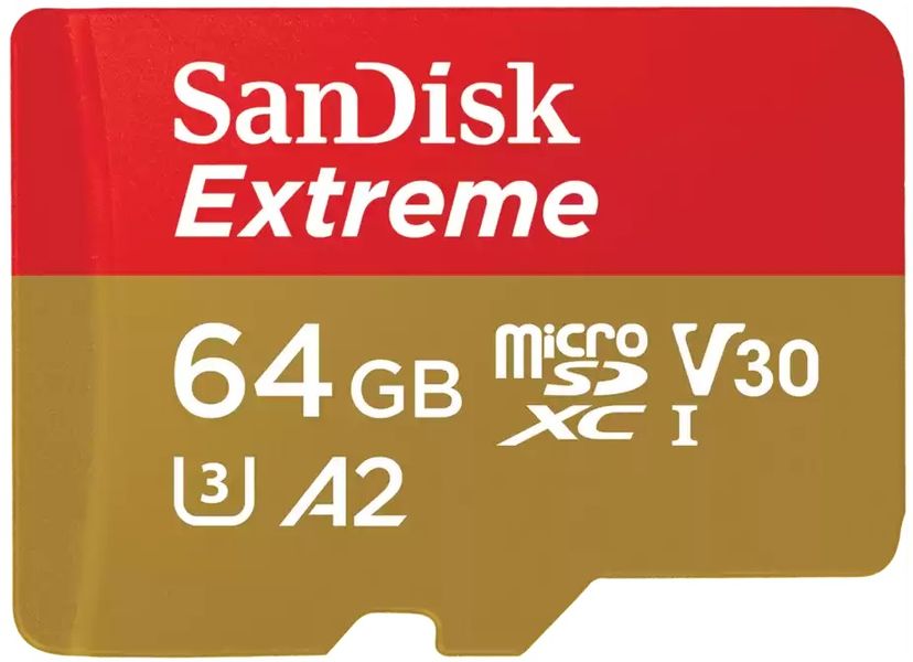 Карта пам'яті SanDisk microSD 64GB C10 UHS-I U3 R170/W80MB/s Extreme V30 (SDSQXAH-064G-GN6MN) SDSQXAH-064G-GN6MN фото