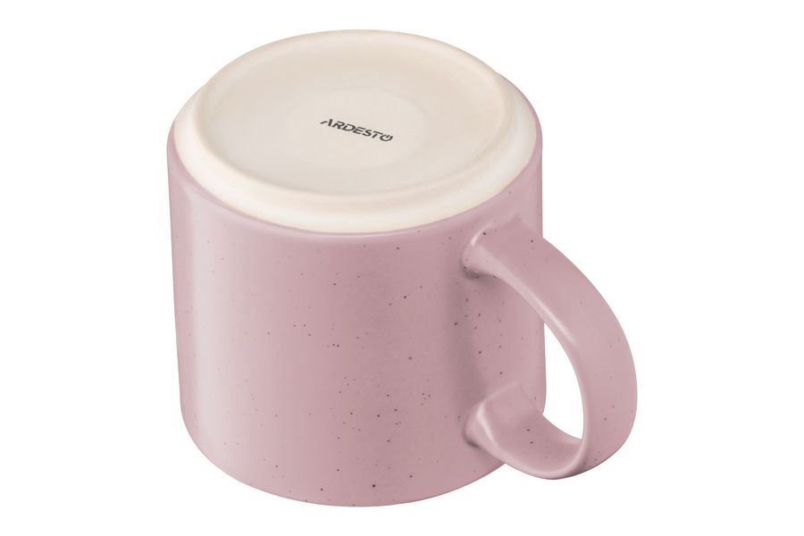 Чашка Ardesto Alcor, 420 мл, розовая, керамика (AR3475P) AR3475 фото