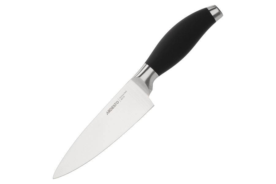 Кухонный нож поварской Ardesto Gemini 15,2 см, черный, нерж.сталь, пластик (AR2133SP) AR2133SP фото