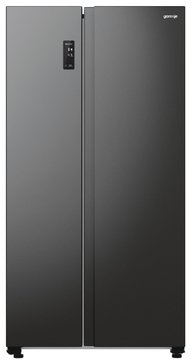 Холодильник SBS Gorenje, 179х67х92см, 2 двері, 356(191)л, А++, NF+, Інв., Зона св-ті, Зовн. Диспл, чорний NRR9185EABXL NRR9185EABXL фото
