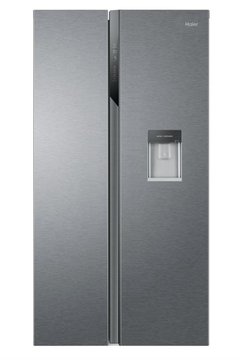 Холодильник Haier SBS, 177.5x90.8х64.7, холод.відд.-328л, мороз.відд.-177л, 2дв., А++, NF, інв., дисплей, диспенсер, cріблястий HSR3918EWPG HSR3918EWPG фото