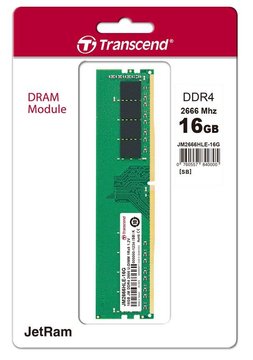 Пам'ять ПК Transcend DDR4 16GB 2666 JM2666HLE-16G фото
