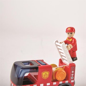 Іграшковий пожежний автомобіль Hape з сиреною (E3737) E3737 фото