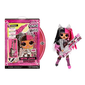 Ігровий набір із лялькою LOL SURPRISE! серії "OMG Remix Rock" – ЛЕДІ-МЕТАЛ(з ел.-гітарою та акс.) 577577 - Уцінка 100164 фото