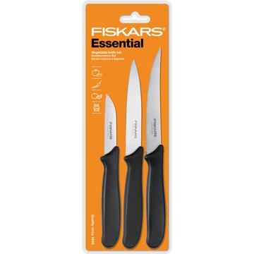 Набір ножів для чистки Fiskars Essential, 3 шт (1023785) 1023785 фото