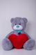 Ведмедик з латками Плюшевий із серцем Yarokuz Дональд 2 метра Сірий (YK0134) YK0138 фото
