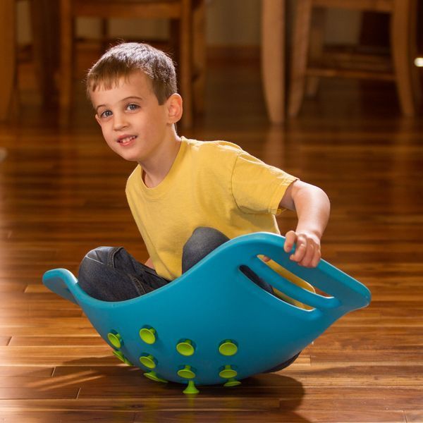 Качалка-балансир із присосками Fat Brain Toys Teeter Popper синій (F0951ML) F0951ML фото