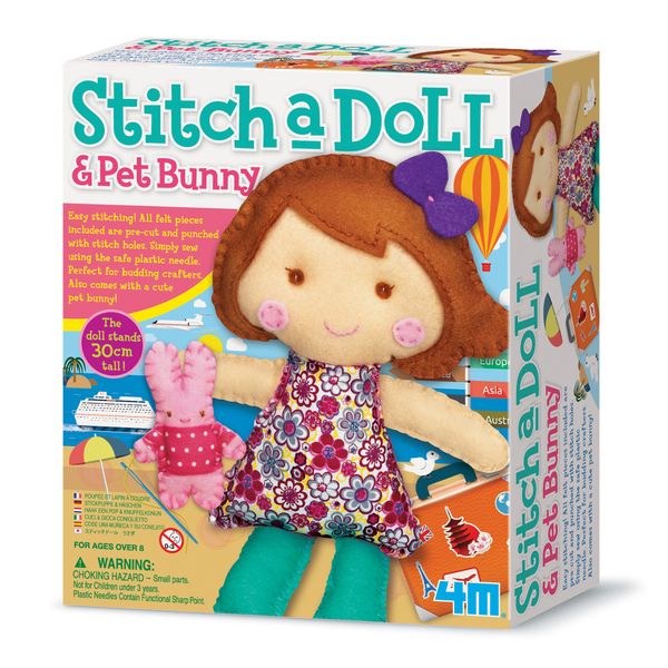 Набор для шитья игрушки 4M Кукла с кроликом (00-02765) 00-02765 фото