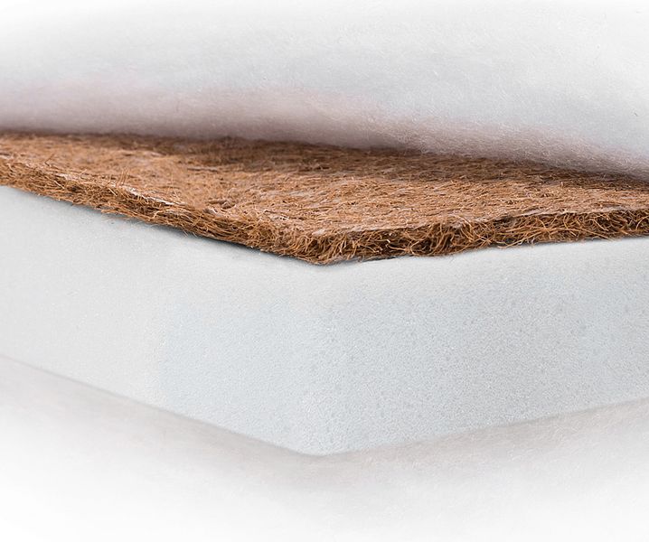 Матрац Сладких Снів Eco Cotton Comfort Lux - 8 см (кокос, поліуретан) білий (680589) 680589 фото
