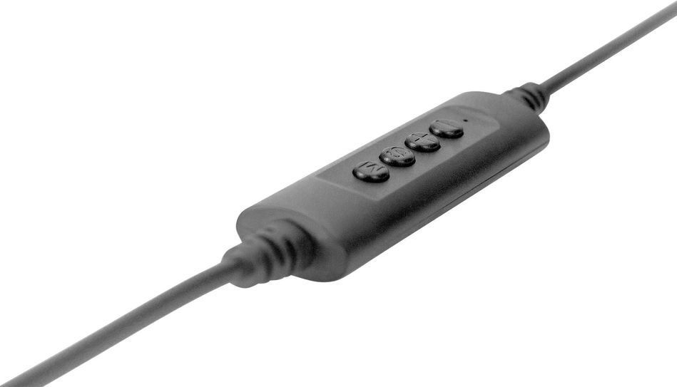 Гарнітура DIGITUS Stereo Headset, LED, USB, кабель 1.95м (DA-12204) DA-12204 фото