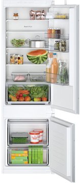 Холодильник Bosch вбуд. з нижн. мороз., 177x55x55, xолод.відд.-199л, мороз.відд.-69л, 2дв., A+, ST, білий KIV87NSF0 фото