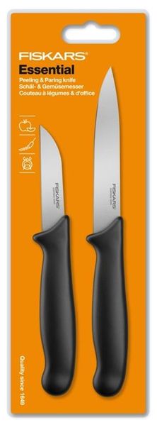 Набор ножей для чистки Fiskars Essential Small, 2шт, блистер (1051834) 1051834 фото