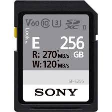 Карточка памяти Sony 256GB SDXC C10 UHS-II U3 ​​V60 R270 / W120MB / s Entry SFE256.AE фото