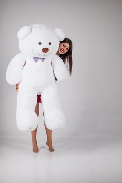 Великий Плюшевий ведмідь Yarokuz Джеральд 165 см Білий (YK0054) YK0054 фото