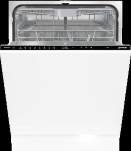 Посудомийна машина Gorenje вбудовувана, 16компл., A+++, 60см, автоматичне відчинення, сенсорн.упр, 3и кошики, білий GV663D60 фото