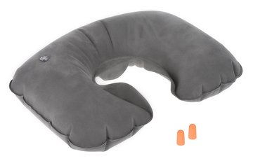 Подушка надувная Wenger Inflatable Neck Pillow, серая 604585 фото