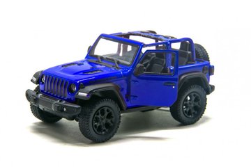 Колекційна іграшкова модель джипа JEEP WRANGLER 5'' металевий Синій (KT5412WA(Blue)) KT5412WA(Blue) фото
