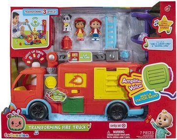 Игровой набор CoComelon Feature Vehicle Пожарная машина-трансформер с аксессуарами (CMW0220) CMW0220 фото