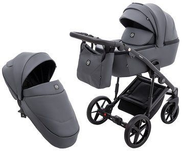 Коляска 2 в 1 Adamex Mobi Air Thermo New ECO SA-5 графіт 681097 фото