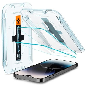 Защитное стекло Spigen для Apple Iphone 14 Pro Glas tR EZ Fit (2 Pack), Clear AGL05214 - Уцінка AGL05214 фото