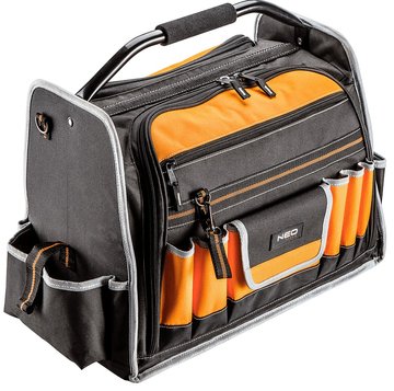 Монтерська сумка Neo, для інструментів, 44 кишені, поліестер 600 D, вантажопідйомність 25кг (84-301) 84-301 фото