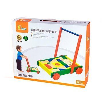 Дитячі ходунки-каталка Viga Toys Візок із кубиками (B) (50306) 50306 фото