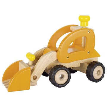 Машинка дерев'яна Екскаватор (жовтий) Goki (55962G) 55962G фото