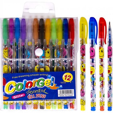 Набір ручок ароматизованих гелевих 12 кольорів 805-12 805-12 фото