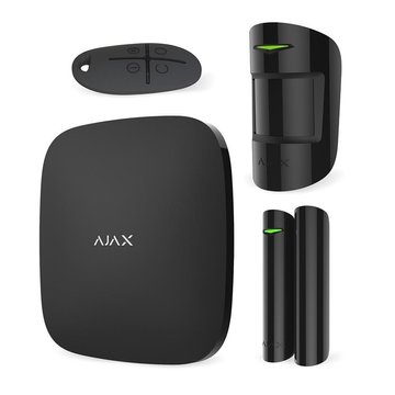 Комплект охранной сигнализации Ajax StarterKit, hub, motionprotect, doorprotect, spacecontrol, jeweller, беспроводной, черный 000001143 фото