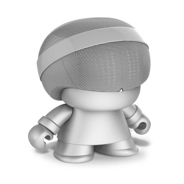 Акуст. стереосистема XOOPAR - GRAND XBOY (20 cm,серебр.,Bluetooth,микроф,аудио&USB-каб.,LED) XBOY31009.12R фото