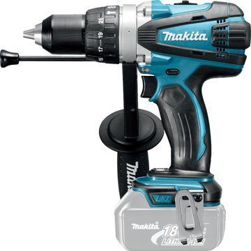 Шуруповерт-дрель аккумуляторная Makita , 18В, 58/91Нм, 21+D, 0-400/0-2000об/мин, 2.3 кг, без АКБ и ЗП (DHP458Z) DHP458Z фото