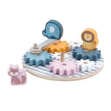Деревянный игровой набор Viga Toys PolarB Шестеренки со зверятами (44006) 44006 фото