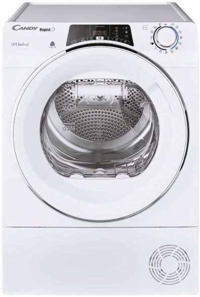 Сушильна машина Candy тепловий насос, 8кг, A++, 58,5см, дисплей, Wi-Fi + Bluetooth, білий (ROEH8A2TCEX-S) ROEH8A2TCEX-S фото