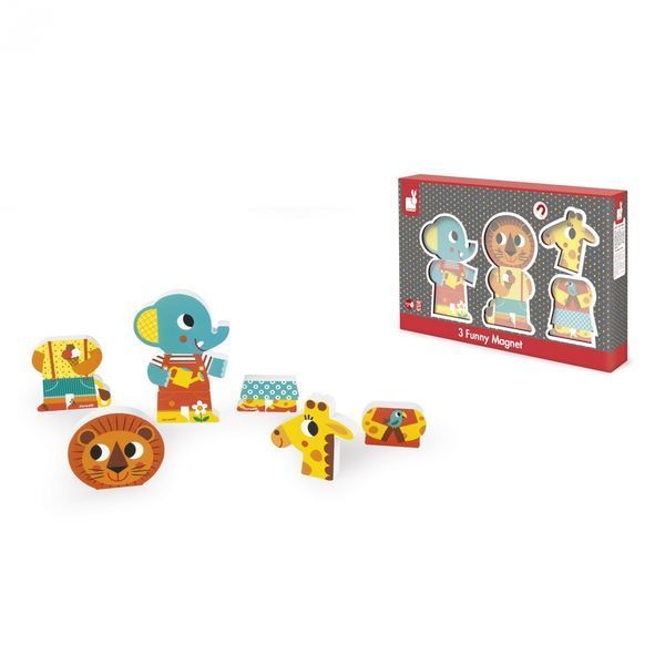 Игровые магнитные фигурки Janod Животные в зоопарке J08030 - Уцінка J08030 фото