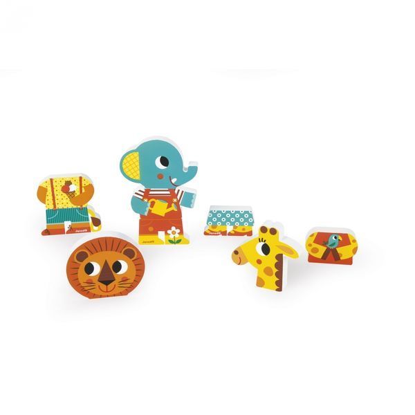 Игровые магнитные фигурки Janod Животные в зоопарке J08030 - Уцінка J08030 фото