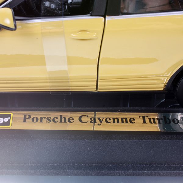 Автомодель - PORSCHE CAYENNE TURBO (ассорти белый, желтый, 1:24) (18-21056) 18-21056 фото