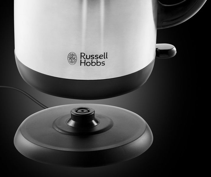 Электрочайник Russell Hobbs Adventure, 1.7л, металл, серебристо-черный (23912-70) 23912-70 фото