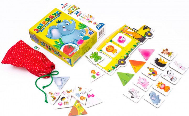 Игра для малышей "Зверобус" с мешочком (VT2906-02) VT2906-02 фото