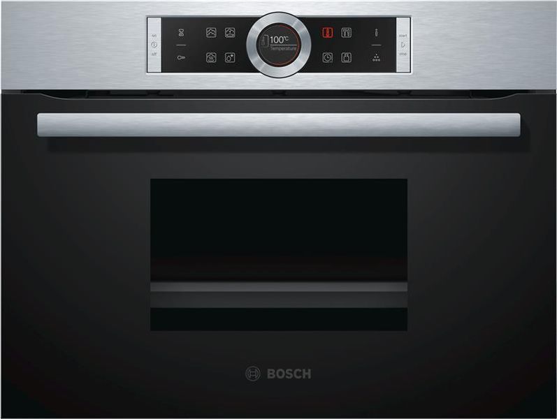 Пароварка Bosch вбудовувана компактна, 38л, A, дисплей, нерж (CDG634AS0) CDG634AS0 фото