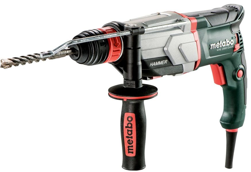 Перфоратор Metabo KHE 2860 Quick, 880 Вт, 3 режима, пластик.кофр, сменный патрон (600878500) 600878500 фото