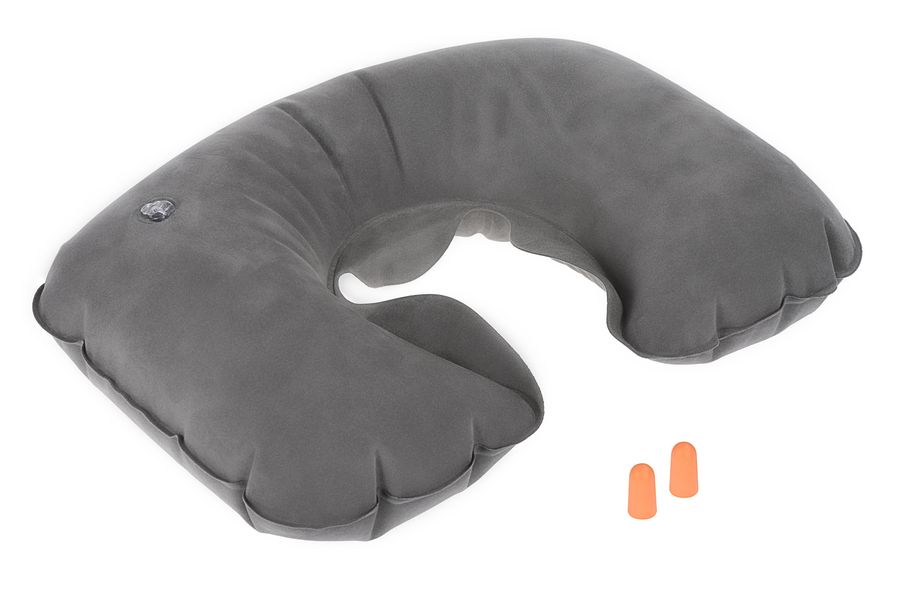 Подушка надувная Wenger Inflatable Neck Pillow, серая (604585) 604585 фото
