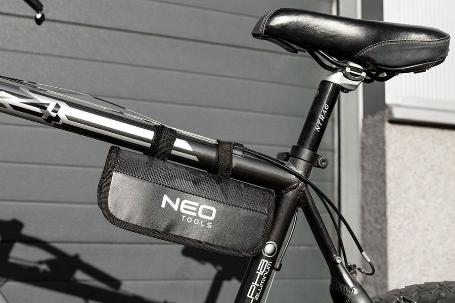 Набір для ремонту велосипеда Neo Tools, 15 предметів, сумка з поліестеру 1680D, 23x15x6см 91-013 фото